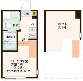 シス ヴィル【1階】の間取り