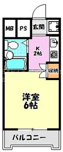 ベルネージュ峯尾【3階】の間取り