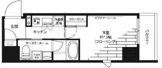 グランドコンシェルジュ神楽坂α【8階】の間取り