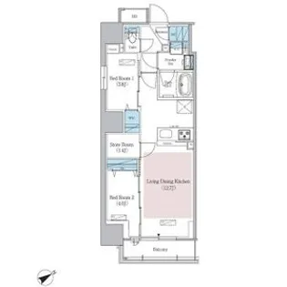 アーバネックス浅草橋フロント【13階】の間取り