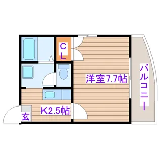 アトリエ818【1階】の間取り