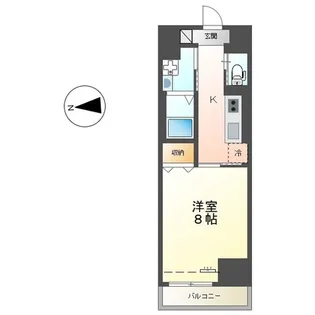 中央地所西条駅前ビル【8階】の間取り