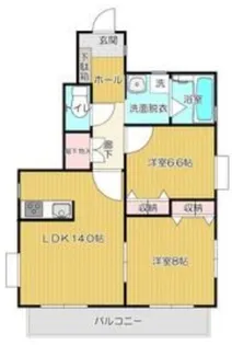 ルビナスII B【1階】の間取り