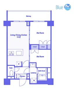 ディームス横濱神之木台【4階】の間取り