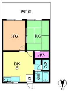 藤松ハイツ【1階】の間取り