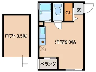 レオン天神橋【4階】の間取り