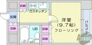 ラ・レジダンス・ド・仙台【5階】の間取り