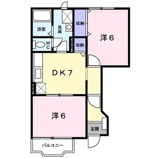 ディモーラB【1階】の間取り