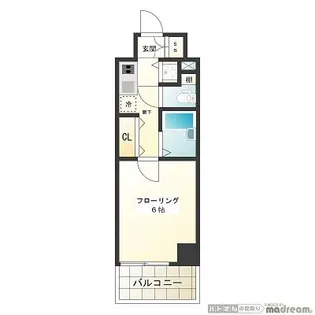パークウェルツインズ戸越銀座壱番館【2階】の間取り