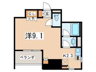 コンフォリア池袋DEUX【2階】の間取り
