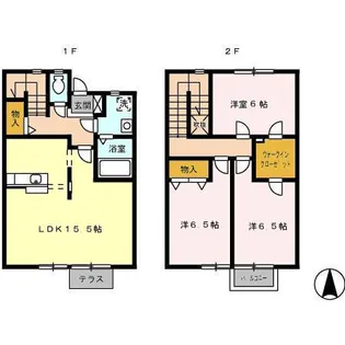 リースランド兵庫 Aの間取り