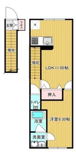 bliss【2階】の間取り
