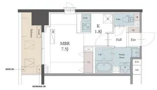 ラグゼナ用賀【5階】の間取り