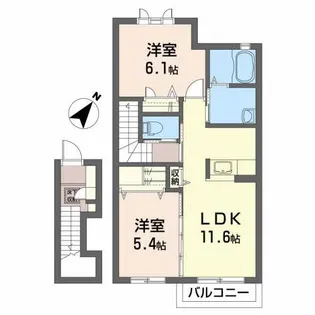 サンヴィスタ【2階】の間取り