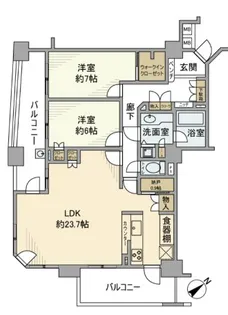 中落合パーク・ホームズ【6階】の間取り