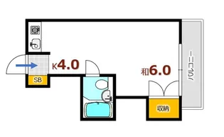 サンローレル船越【1階】の間取り