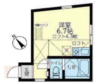 ユナイト田浦ブレストン【2階】の間取り
