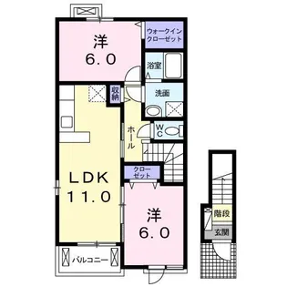 グローヴIV【2階】の間取り