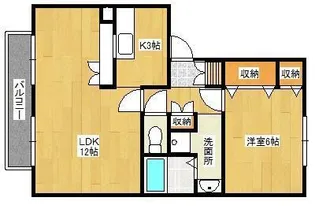 フレマリールサショウ B【2階】の間取り
