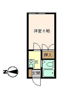 コトブキハイムB【1階】の間取り