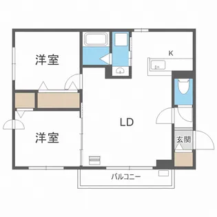 ハーベストS10【3階】の間取り