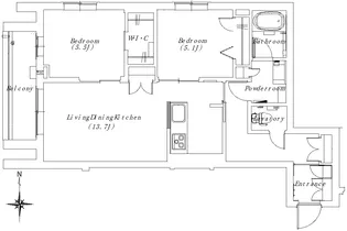 パークサイドヒルズ【2階】の間取り