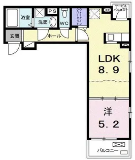 リビエ たま【3階】の間取り