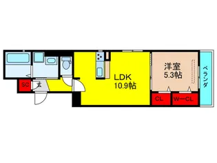 La Belle Toile【2階】の間取り
