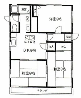 シャトルカワハラ【1階】の間取り