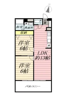 大船コーポピアネーズ【1階】の間取り