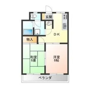 サンパレス今泉【4階】の間取り