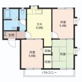 パティオB【1階】の間取り