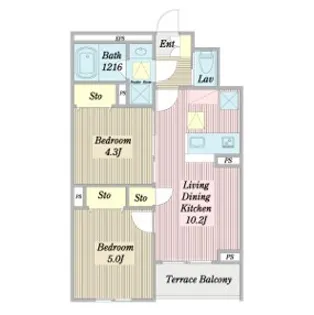 星の家 浦和岸町はなれ【1階】の間取り