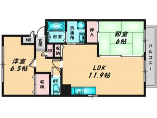 ステーブル八番【2階】の間取り