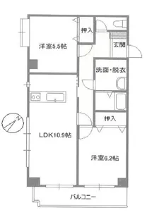 ガーデンヒルズヒラヤマ【2階】の間取り
