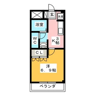 ラ メゾン ド ショコラ【2階】の間取り