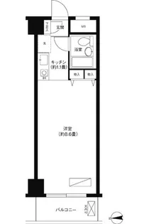 コスモリード蒲田【7階】の間取り