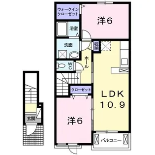 シエル・エトワレI【2階】の間取り