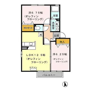 アベニール A【2階】の間取り