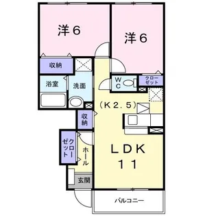 サンライズIII【1階】の間取り