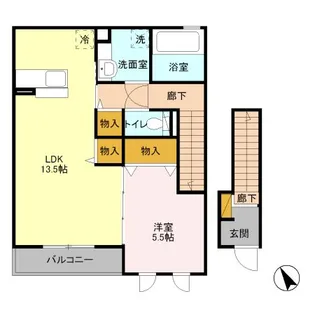 カーサフォレストC【2階】の間取り