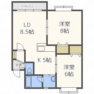 ロアジ【2階】の間取り