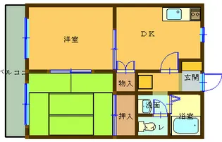 ビューテラス森田【1階】の間取り