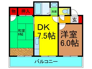 セブンスターマンション【10階】の間取り
