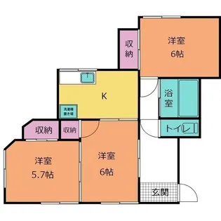 高杉アパート【2階】の間取り
