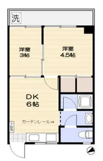 エントピア中野【4階】の間取り