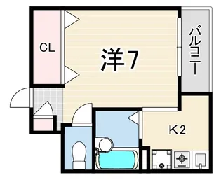ハイクオリティ神田【6階】の間取り