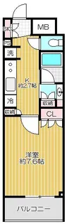 スタイリオ品川中延【6階】の間取り