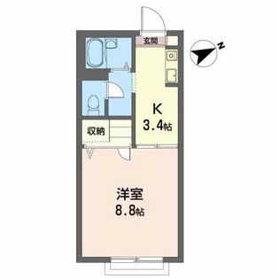 エクセレント吉小路【2階】の間取り