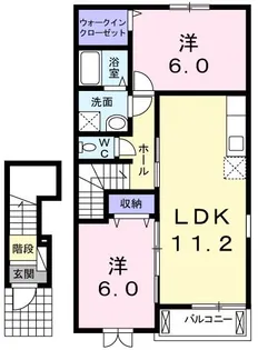 グリーンアヴェニュー II【2階】の間取り